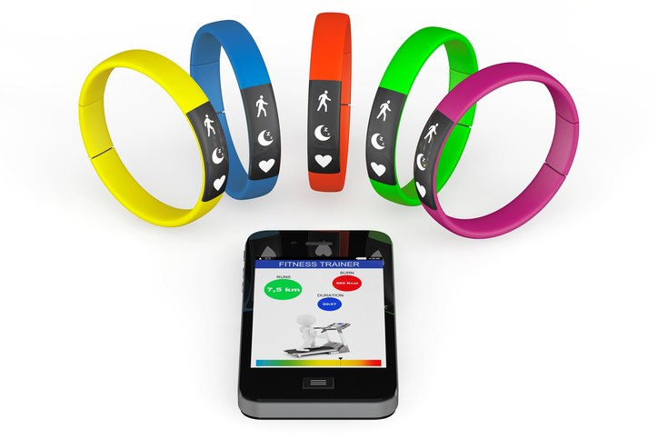 Fitness trackers with smart phone