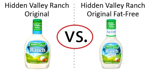 Nutrition Faceoff: Hidden Valley Original Ranch Dressing vs. Fat-Free