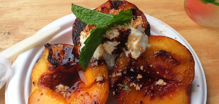 Grilled Peaches on the Half Shell