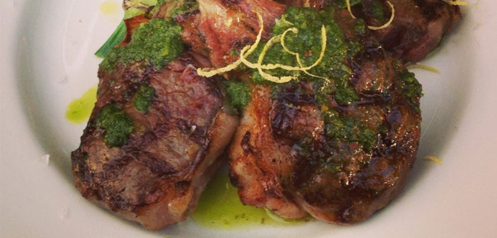 Grilled Minted Lamb Chops