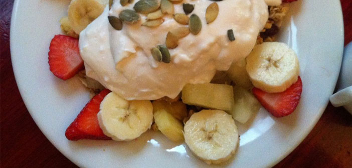 Fruit Salad with Honey Yogurt Dressing