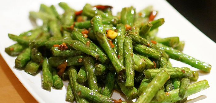 Green Beans with Mustard Shallots and Bacon