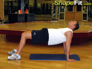 Face Up Supine Bridge – Core Exercise Guide with Photos