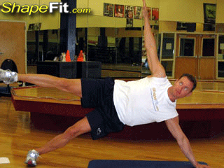 2 Point Side Bridge – Core Exercise Guide with Photos