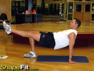 1 Leg Supine Elevated Bridge – Core Exercise Guide