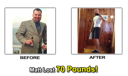 Weight Loss Stories – Matt Lost 70 Pounds and 6 Inches