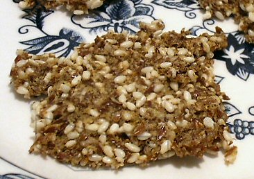 MICROWAVE FLAX CRACKERS