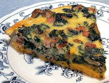 CRUSTLESS SPINACH QUICHE