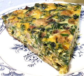 MUSHROOM & SPINACH QUICHE