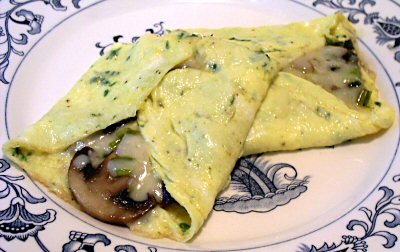 SWISS CHEESE & MUSHROOM OMELET