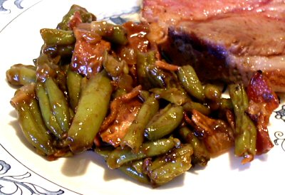 BARBECUED GREEN BEANS