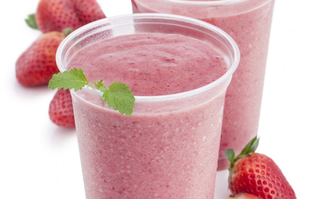 Want a snack?  Make a fruit smoothie!