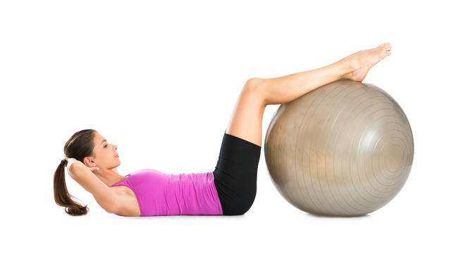 Burn calories doing hamstring rolls