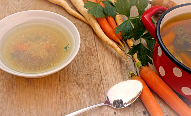 Lose weight by eating vegetable soup