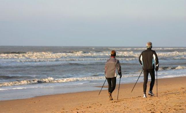 Nordic walking helps burn 65% more calories