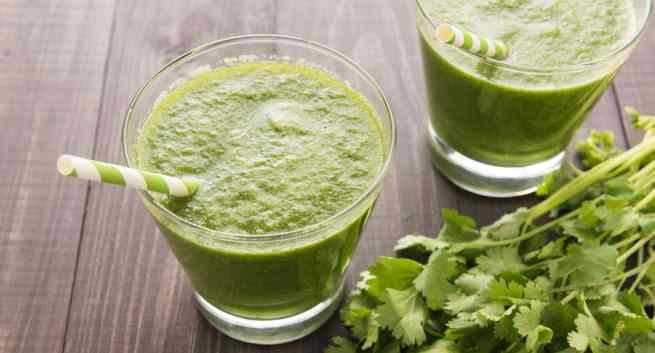 Weight loss drink–Mint and coriander smoothie